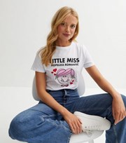 New Look White Logo Little Miss Hopeless Romantic T-Shirt